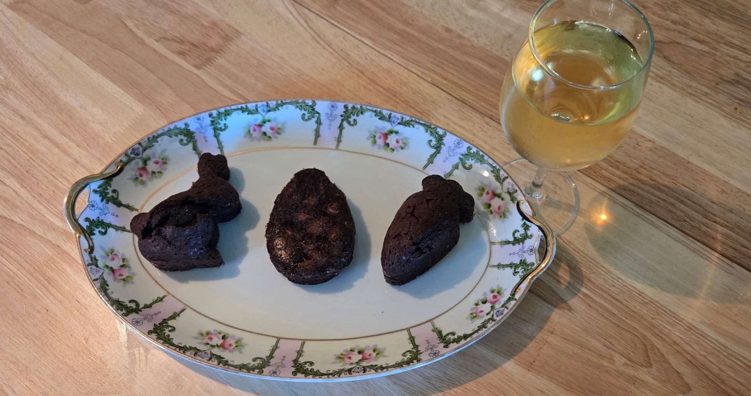 Fun shaped brownies on a serving platter